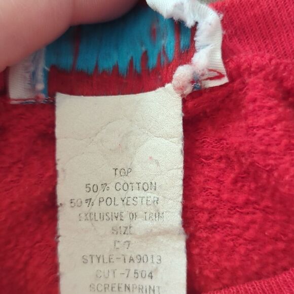 Thomas the Tank Engine vintage kids red sweatshirt‎ & pillowcase lot size 7 - Picture 5 of 10